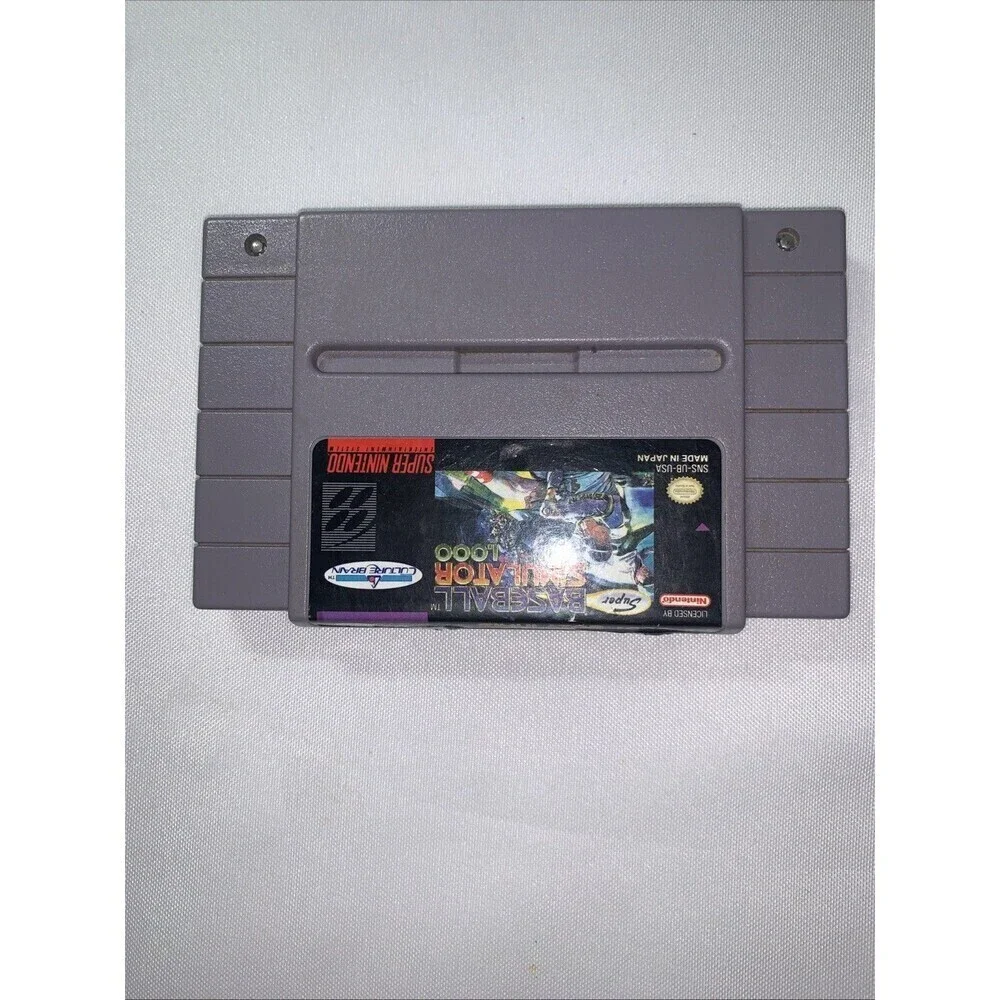 Baseball Simulator 1000 SNES CIB Complete In Box Super Nintendo